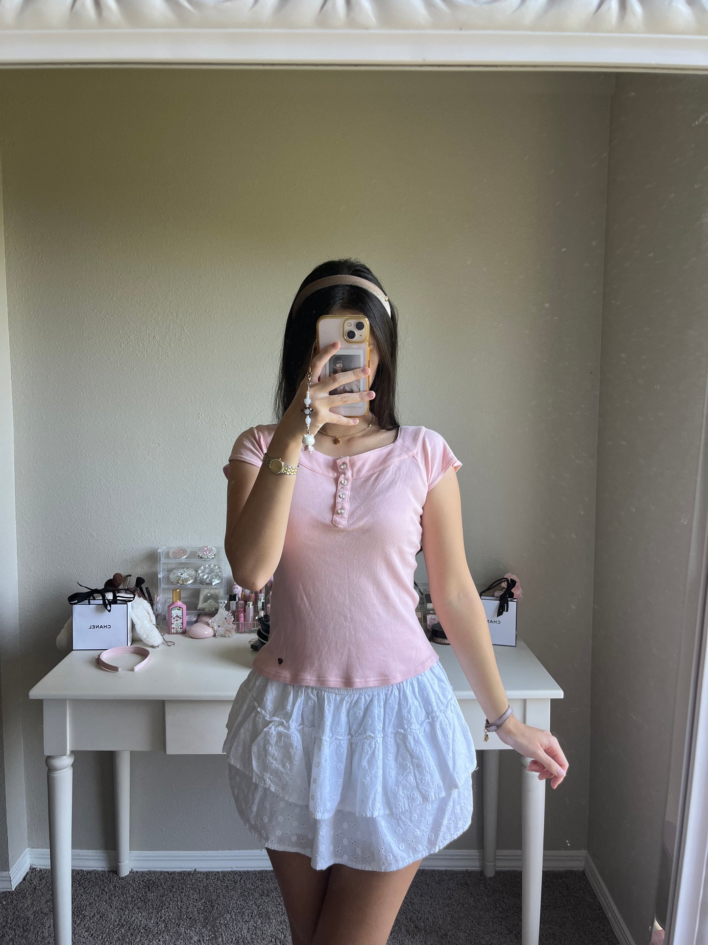 bubblegum pink crystal top