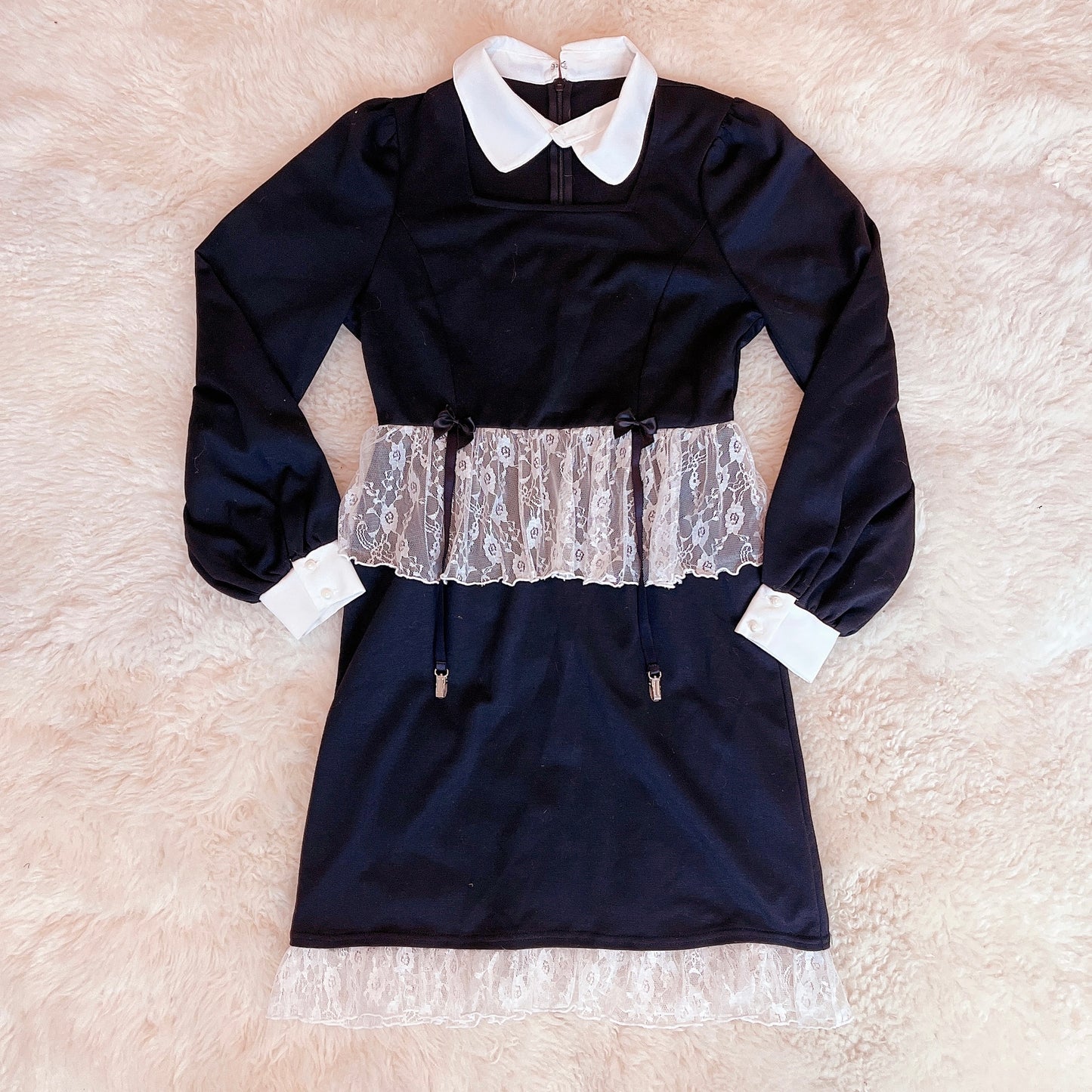ank rouge maid style peplum dress