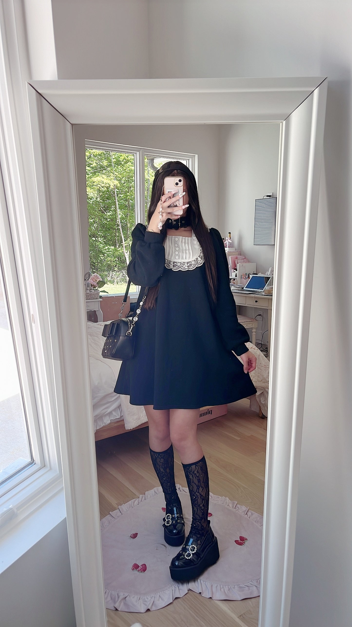 ank rouge maid sweater dress