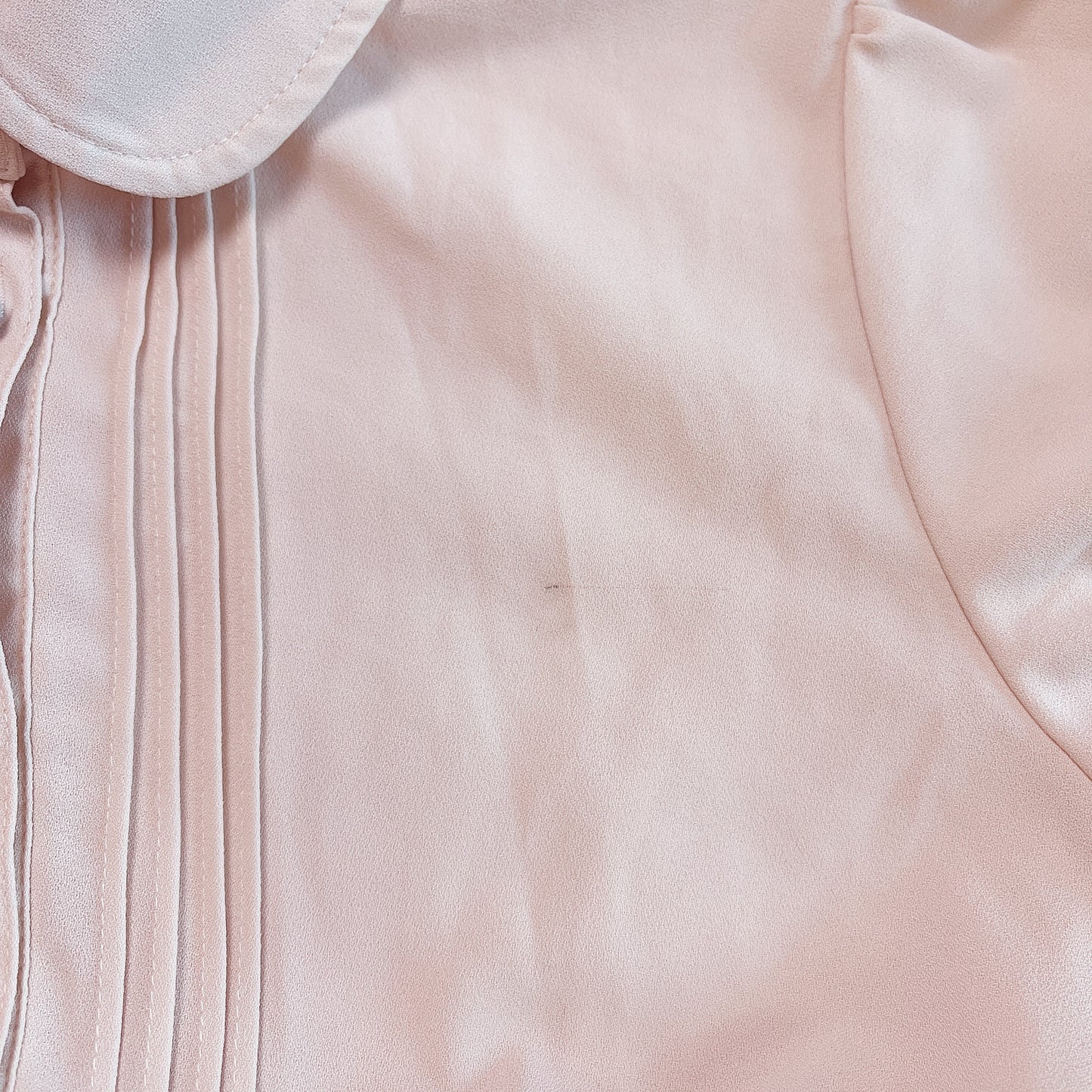 back ribbon babydoll blouse