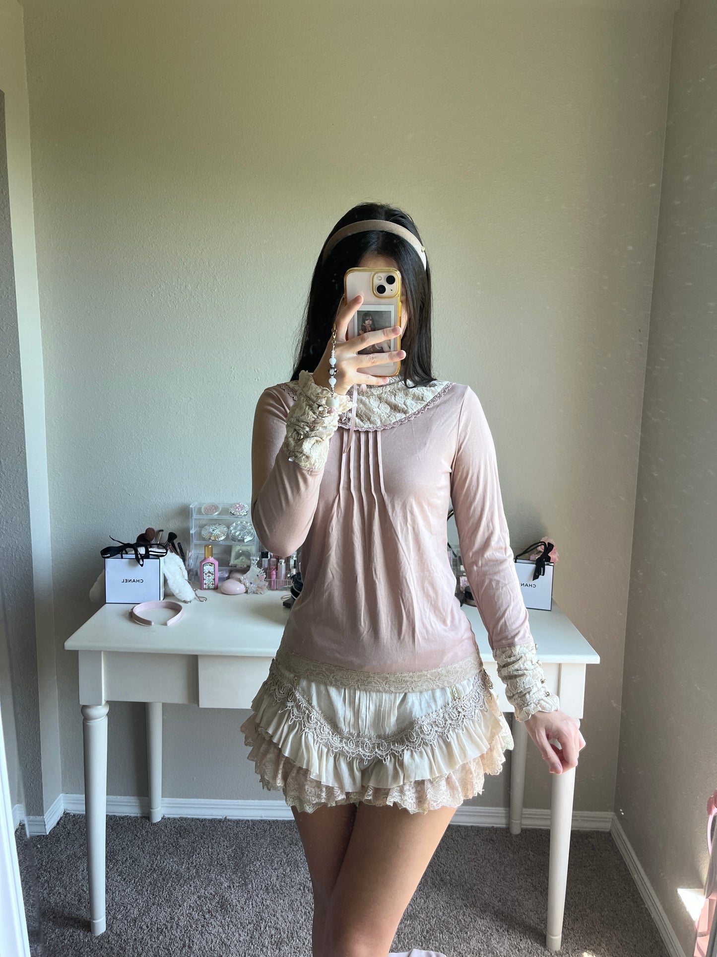 axes femme lace up turtleneck