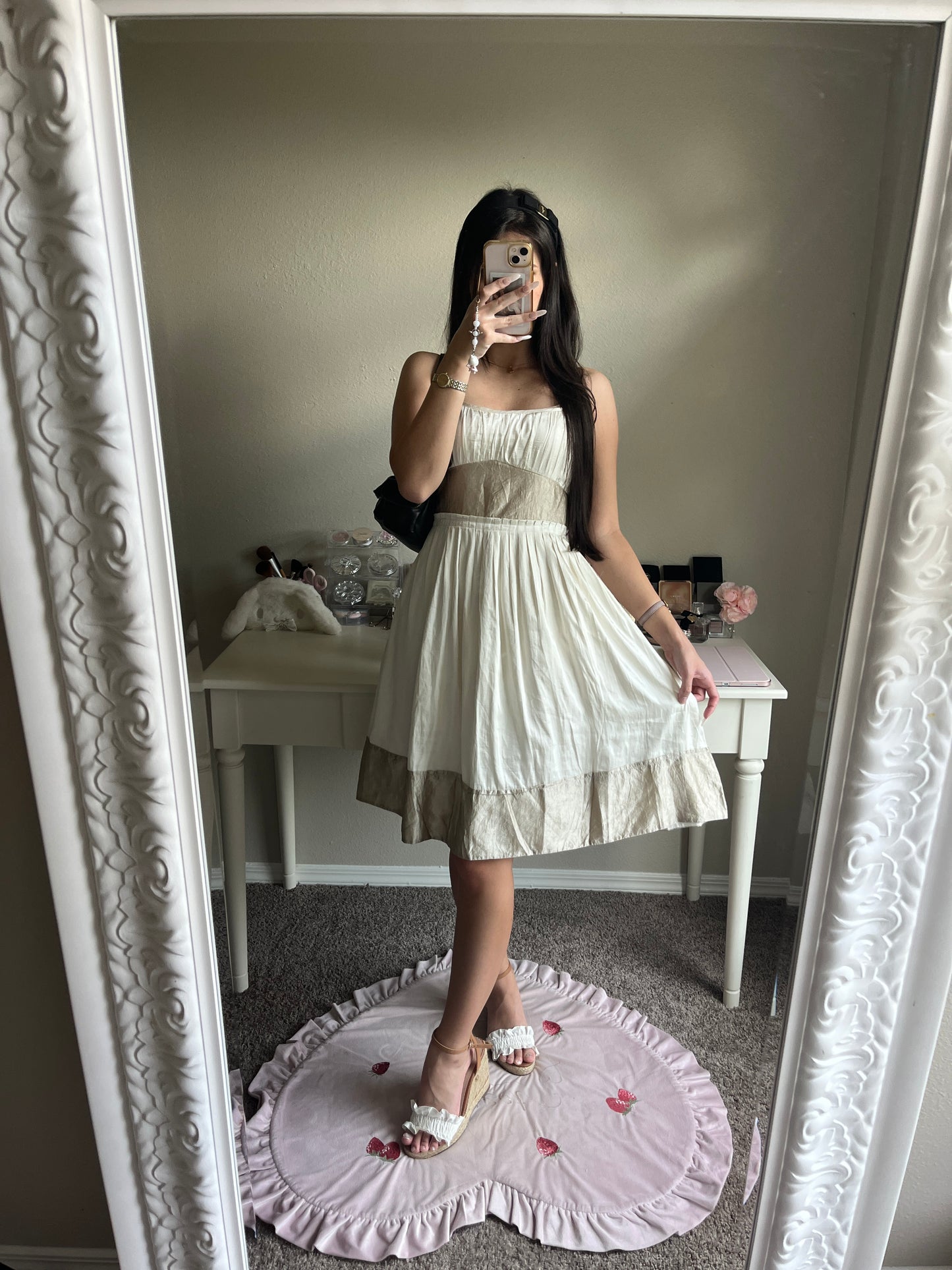 jill stuart cream princess dress