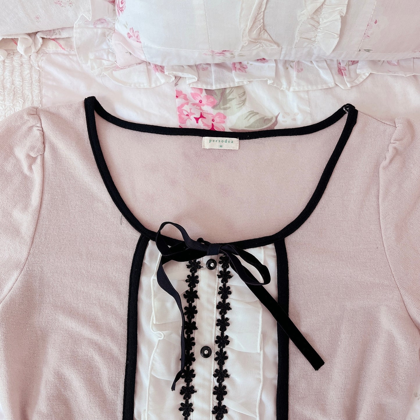 beige faux layer style top