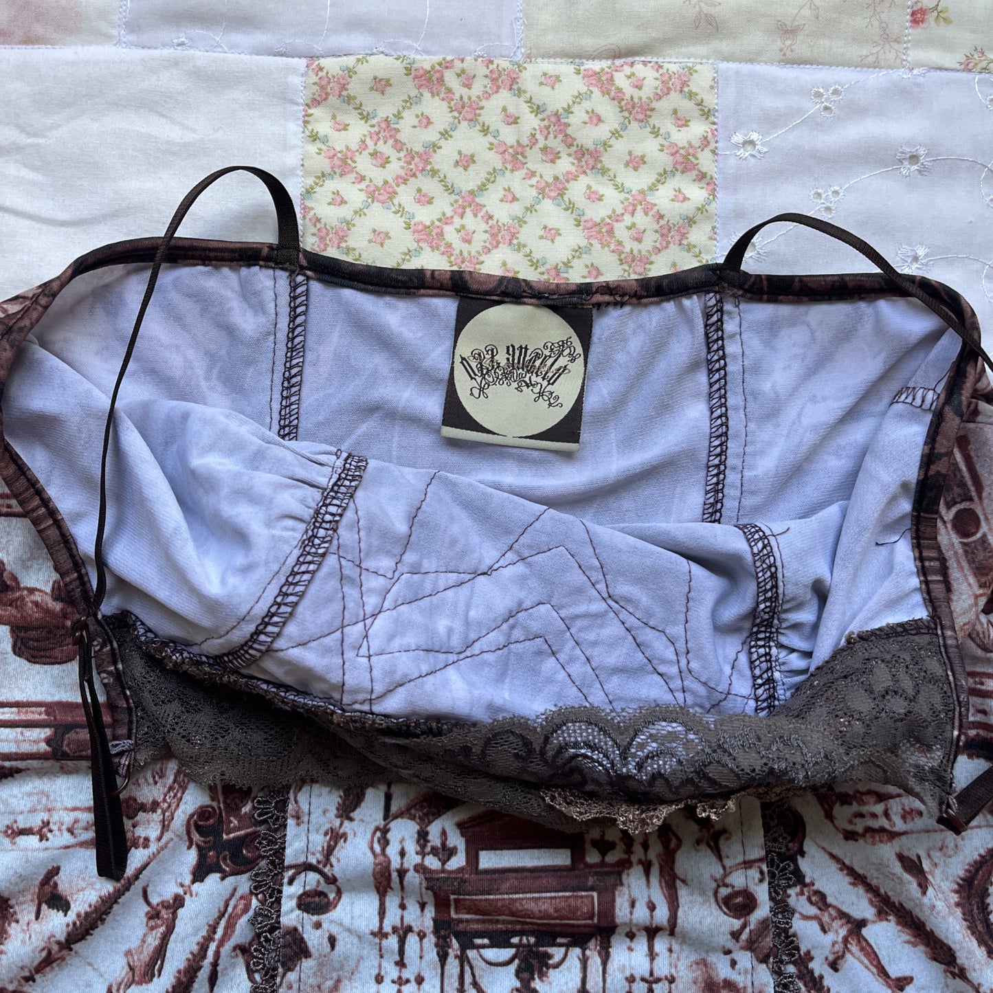 ozz angelo mural motif camisole