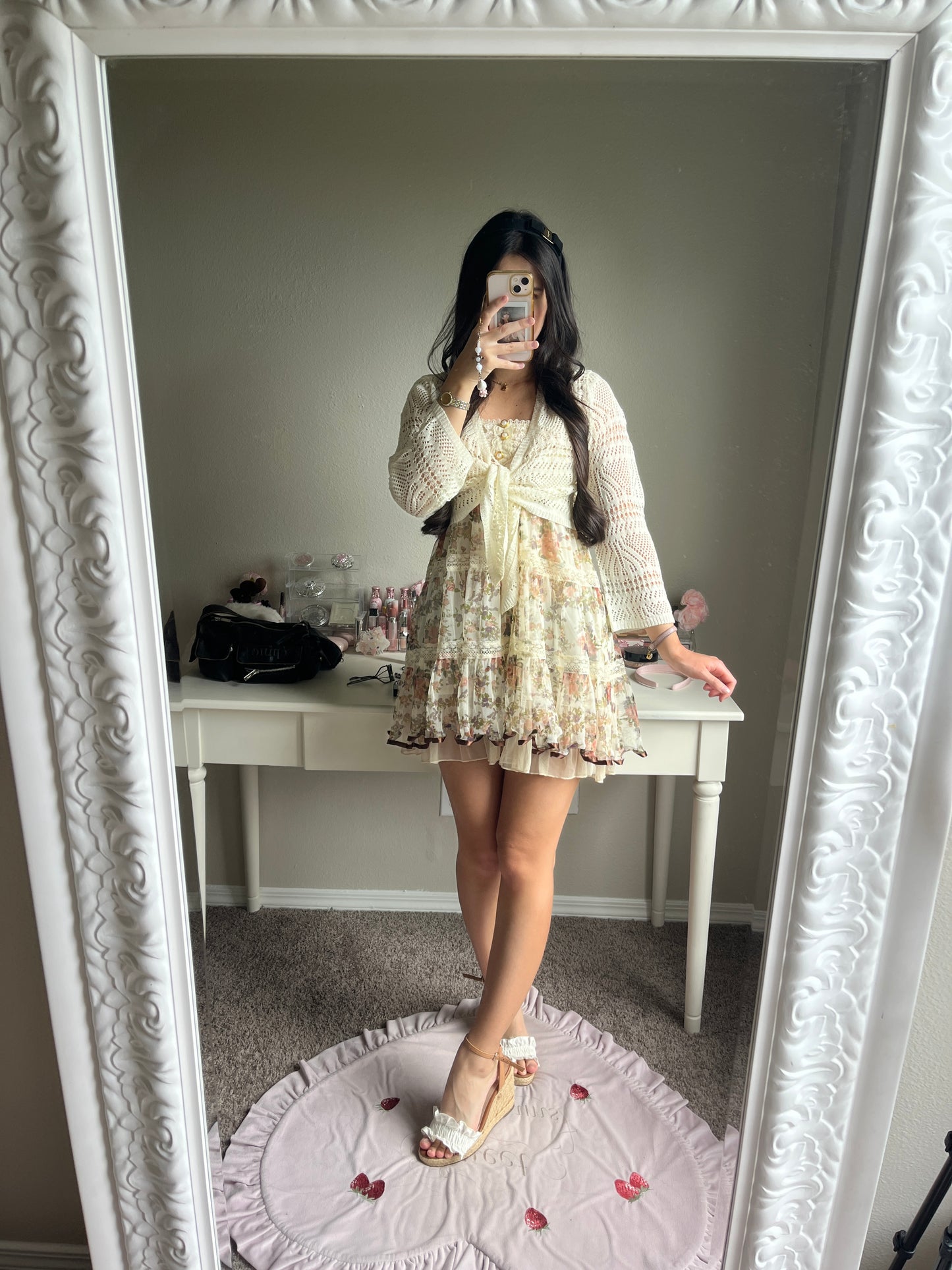 axes femme muted autumn tiered dress