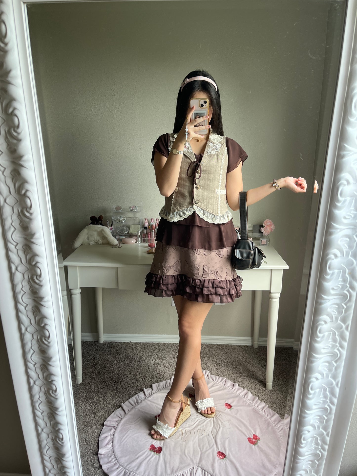 emily temple cute brown ribbon jsk