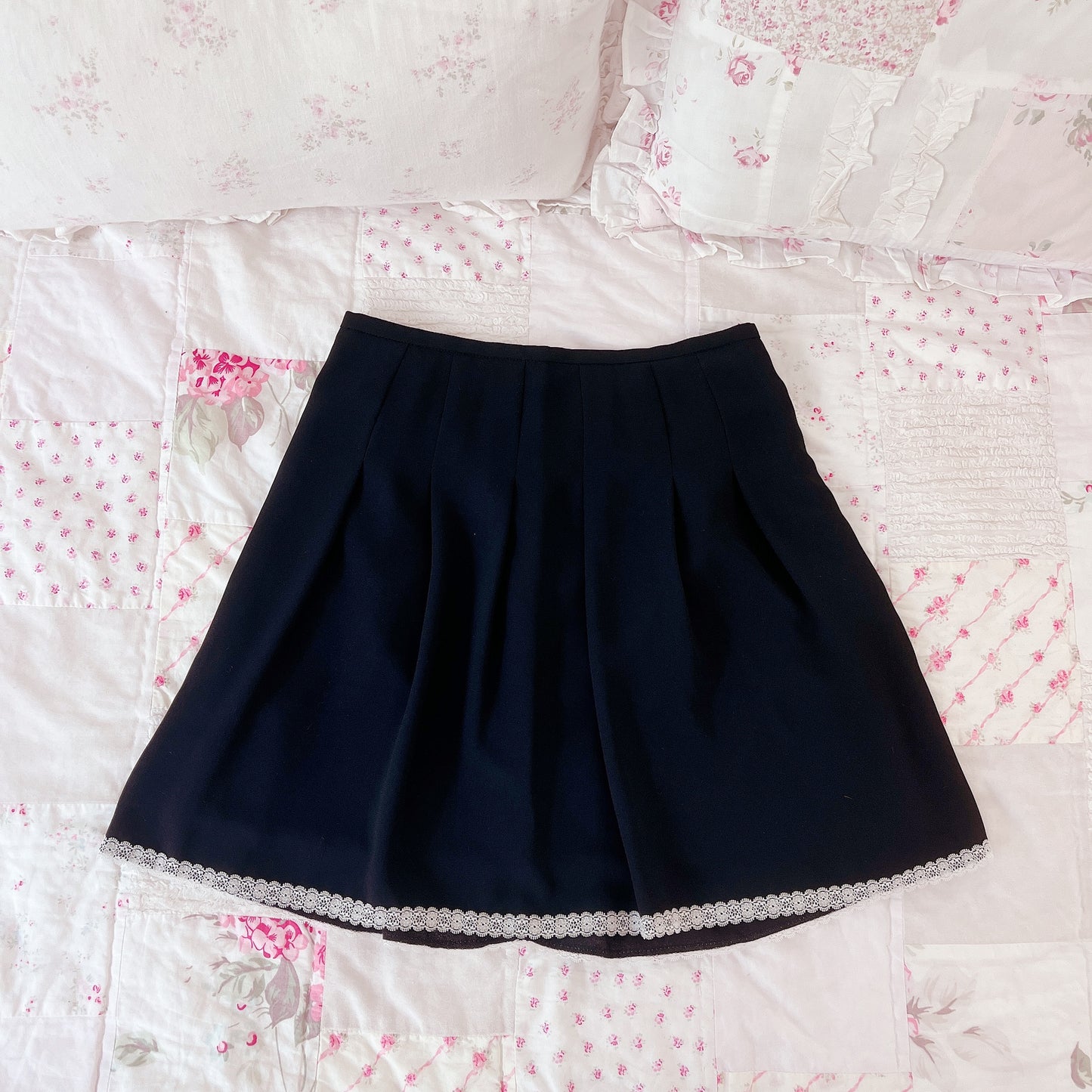 soft pleated chiffon skirt