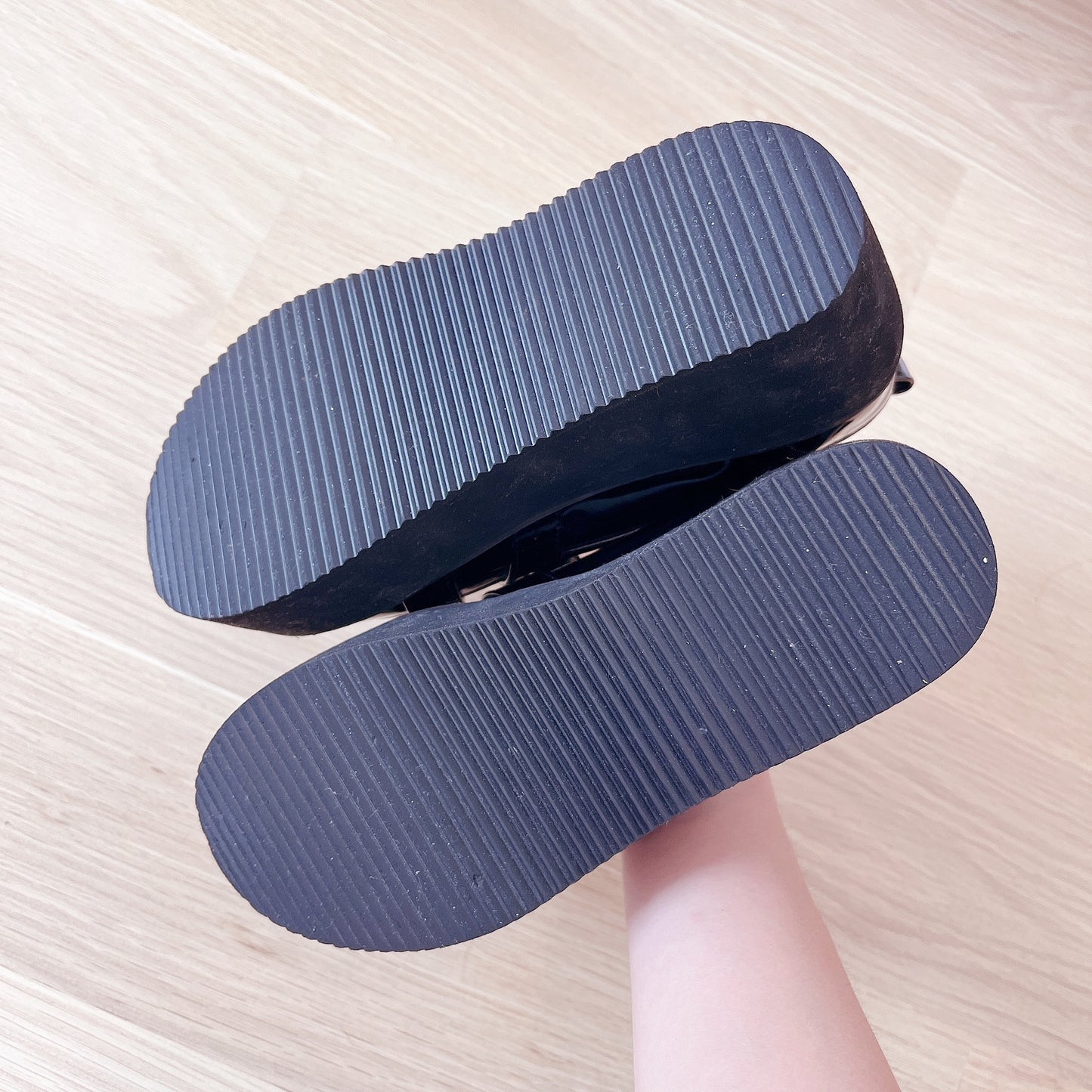 bubbles buckle platform loafers