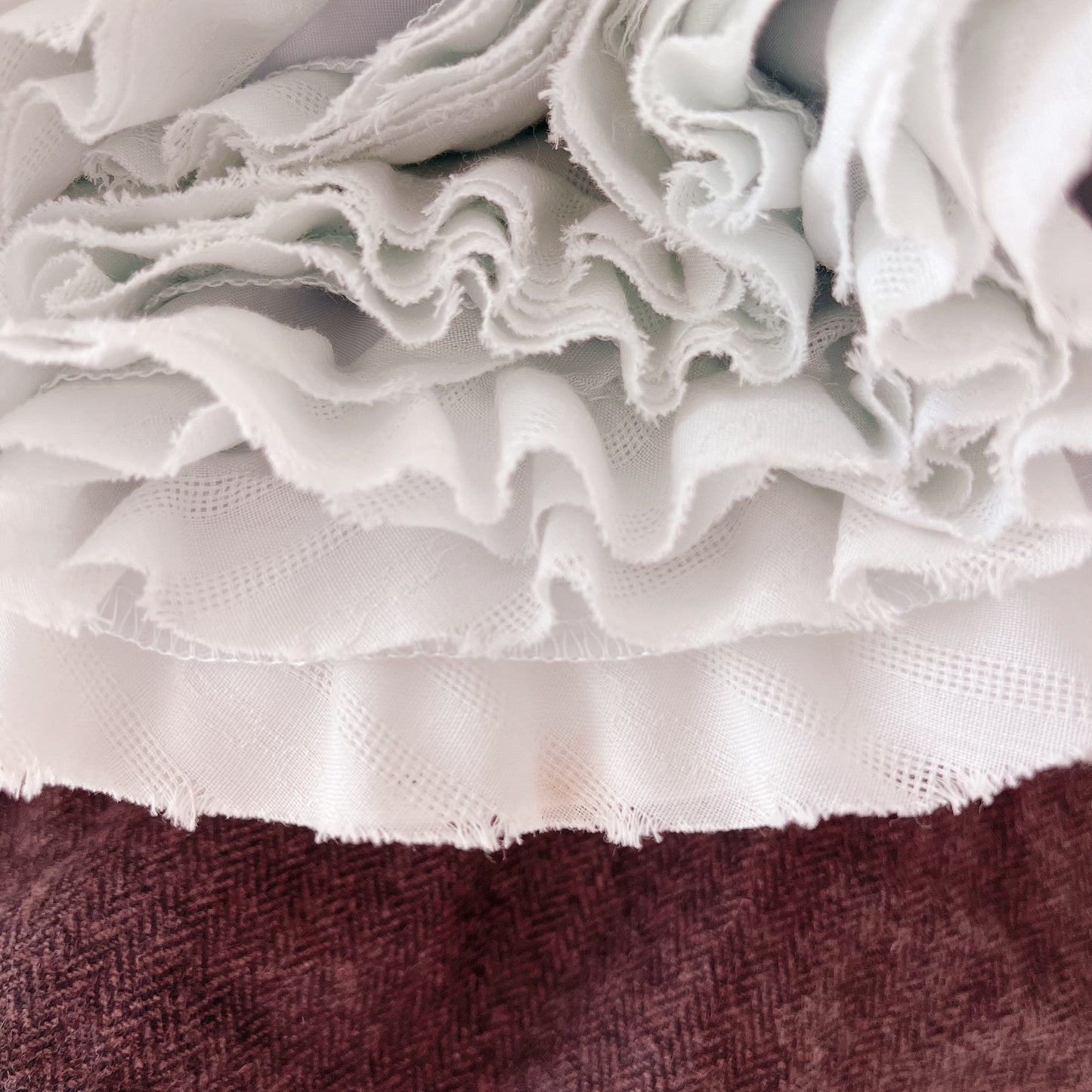 baby blue ruffle skirt