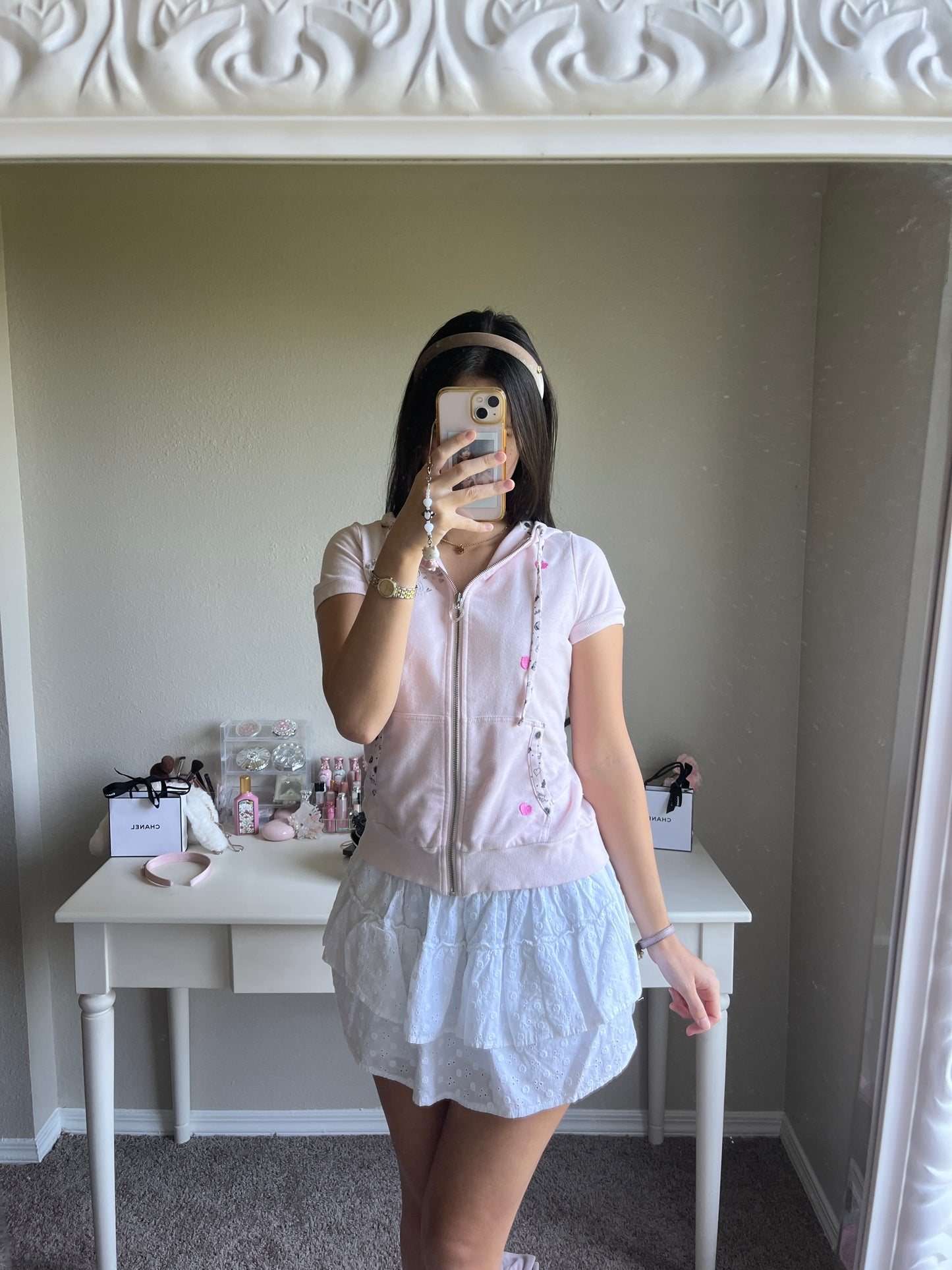tralala pink mini parka