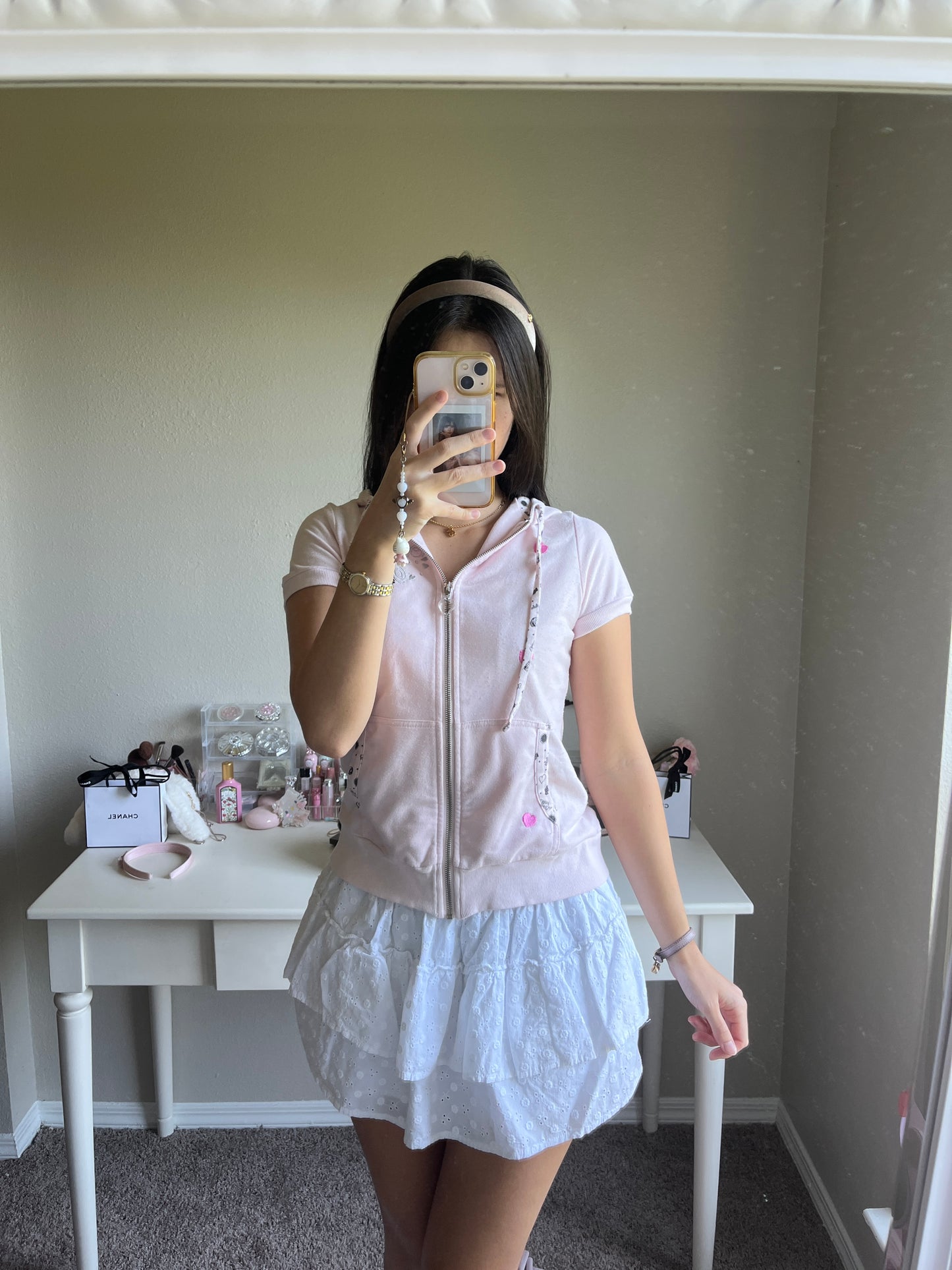 tralala pink mini parka
