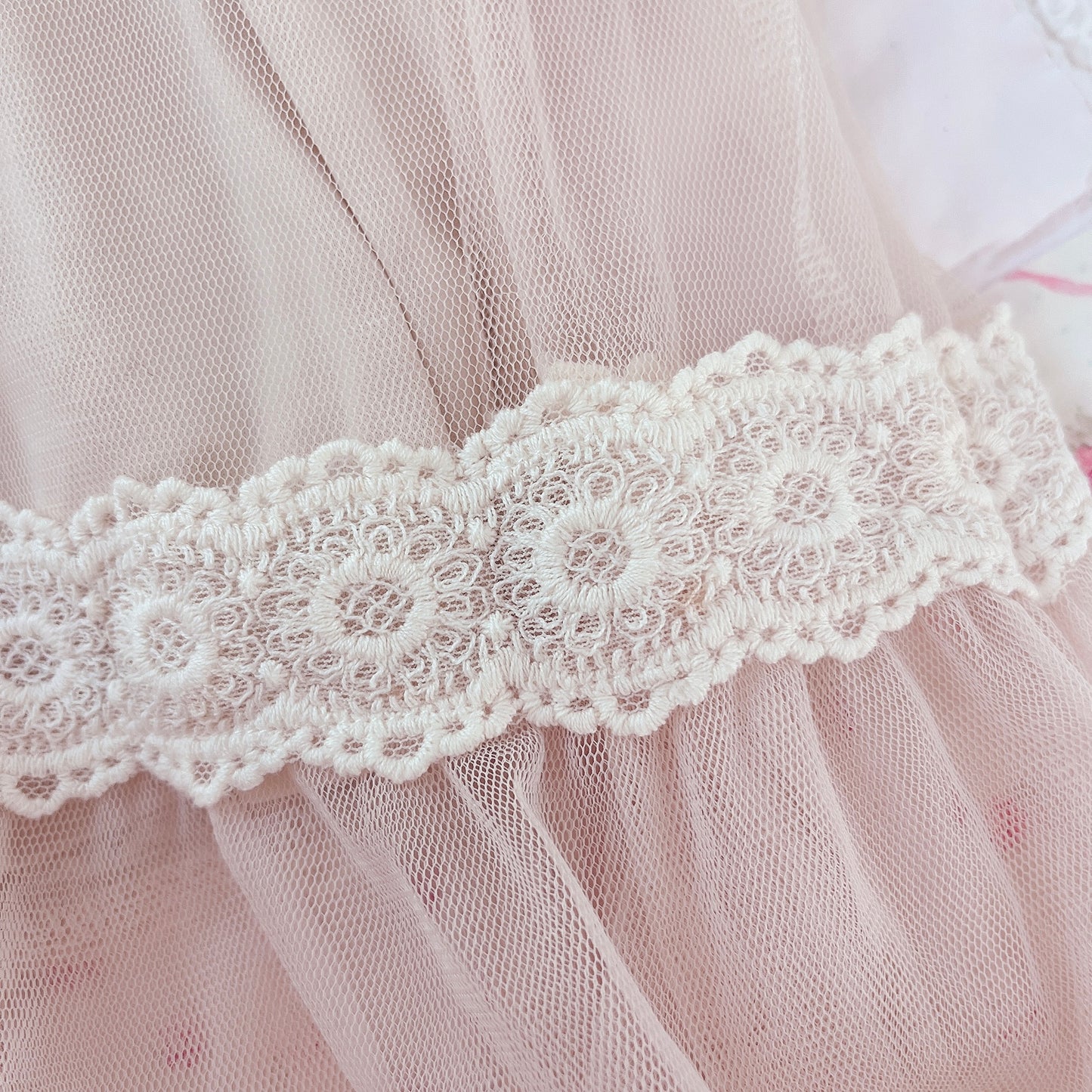 beige tulle princess dress