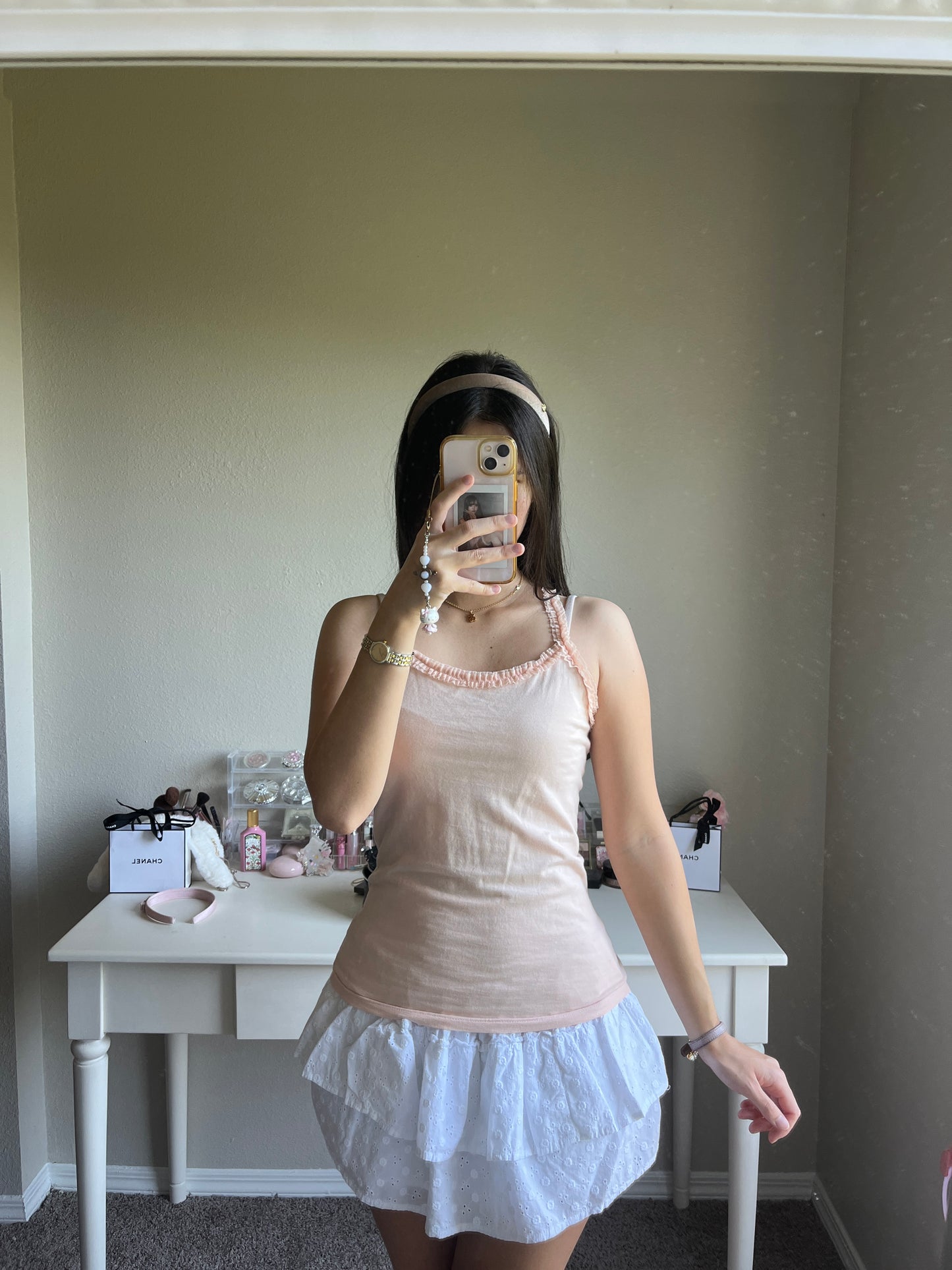soft pink racerback cami