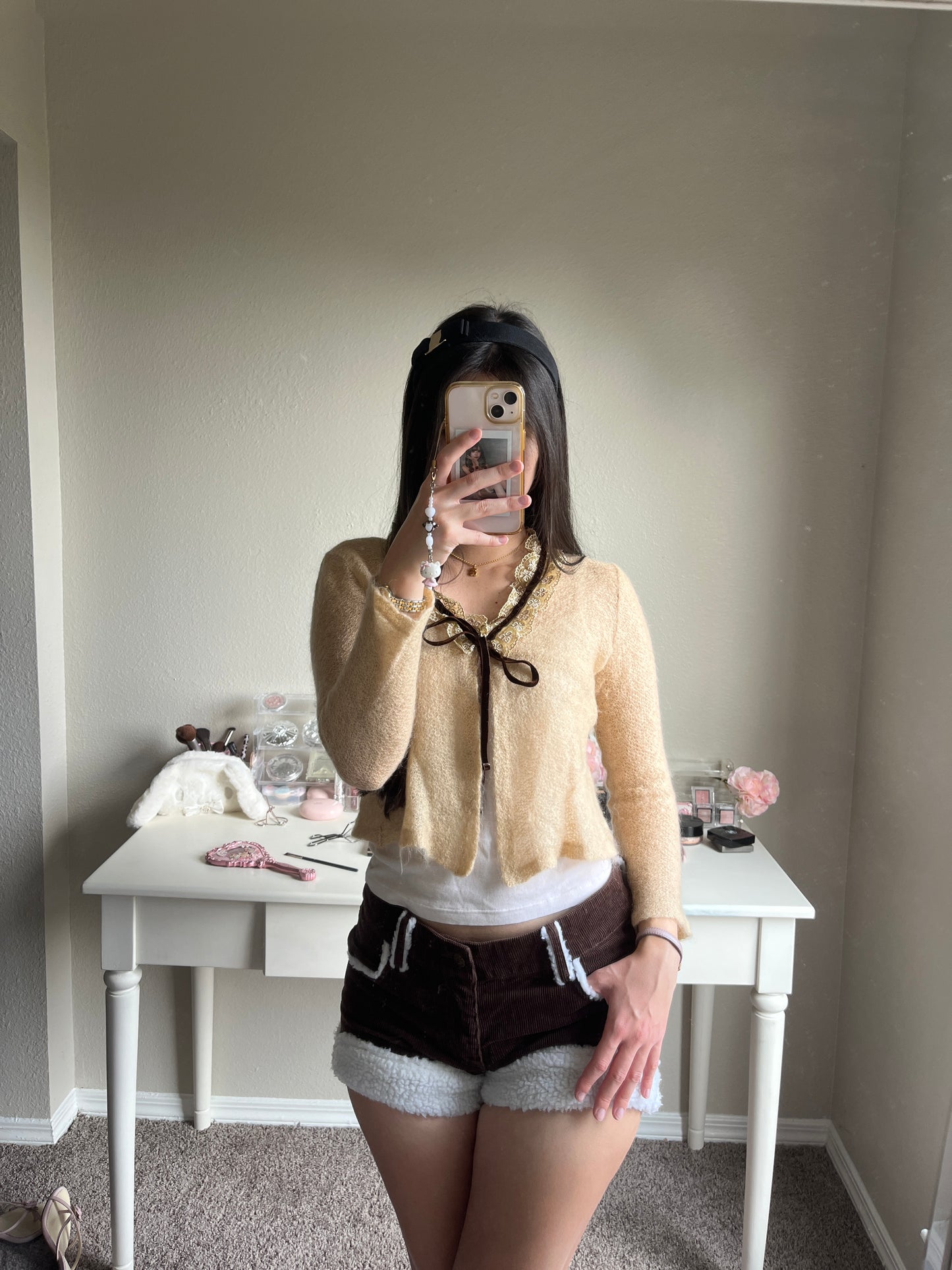 caramel beige bolero