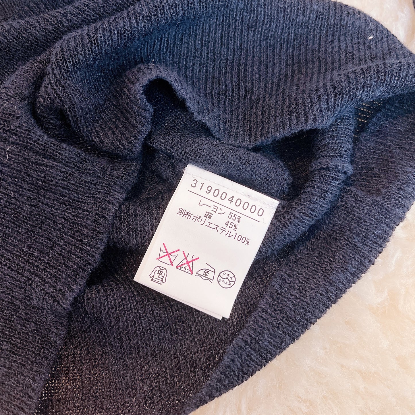 navy layered style milkmaid top