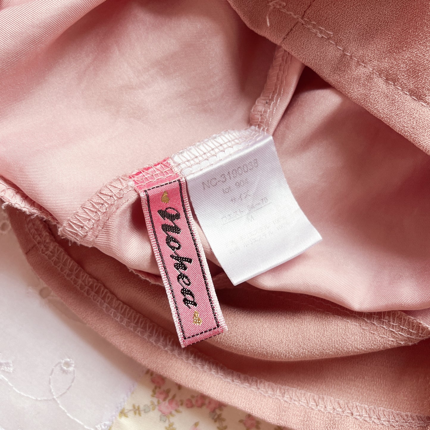 mauve pink suspender skirt