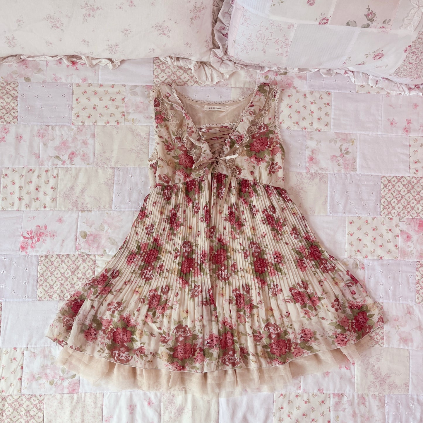 red floral tunic mini dress (restock)
