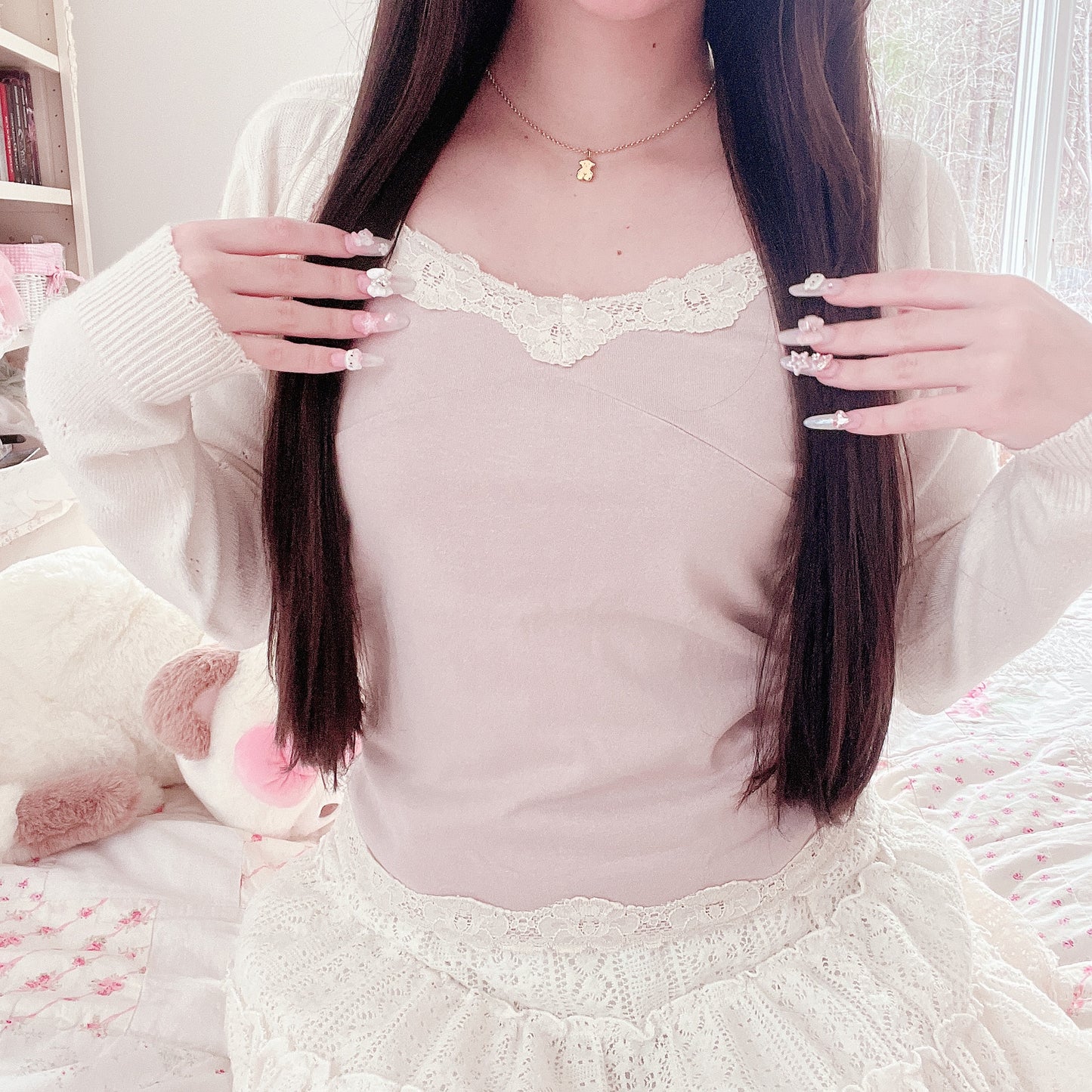 dusty lavender camisole