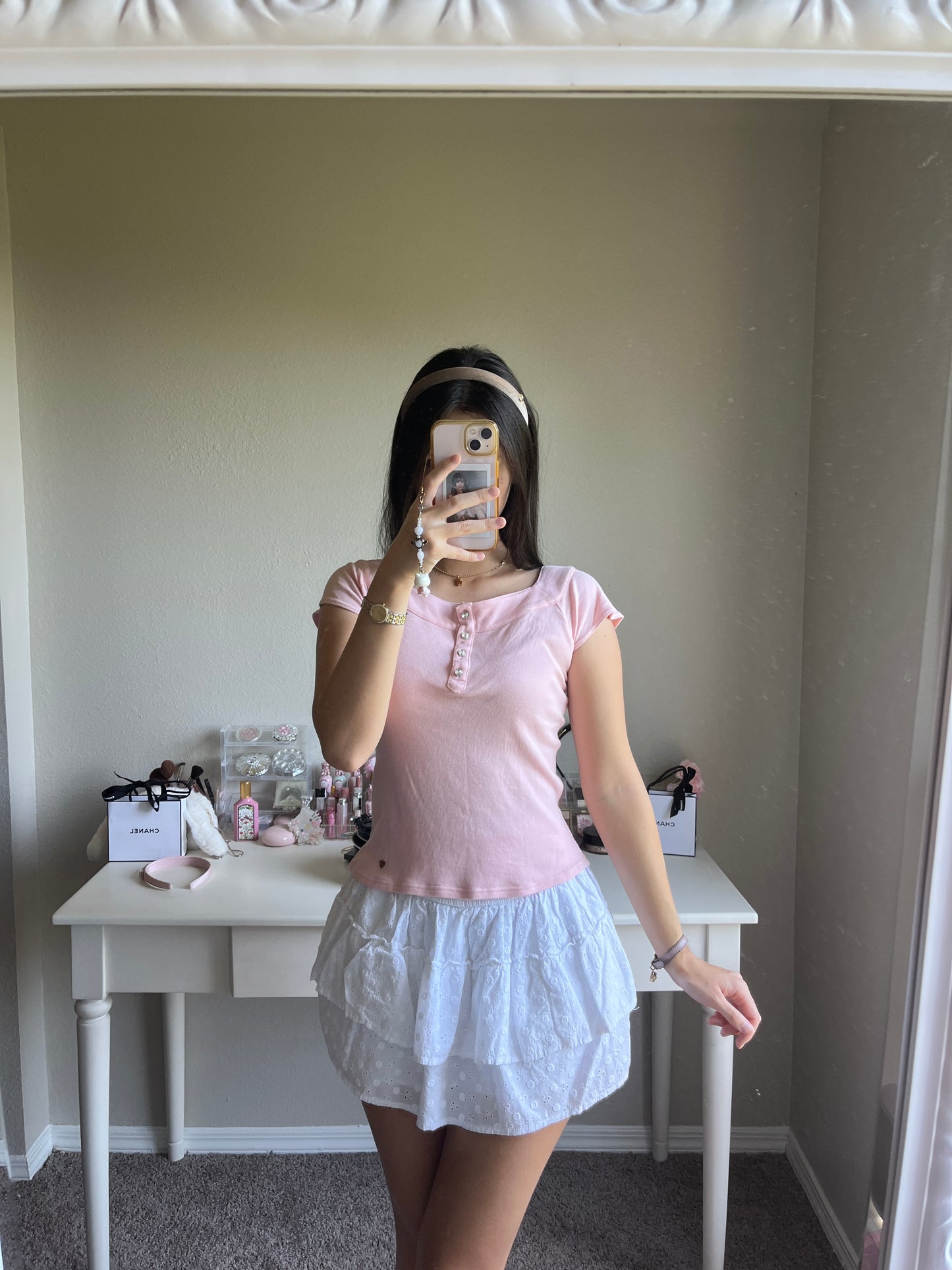 bubblegum pink crystal top