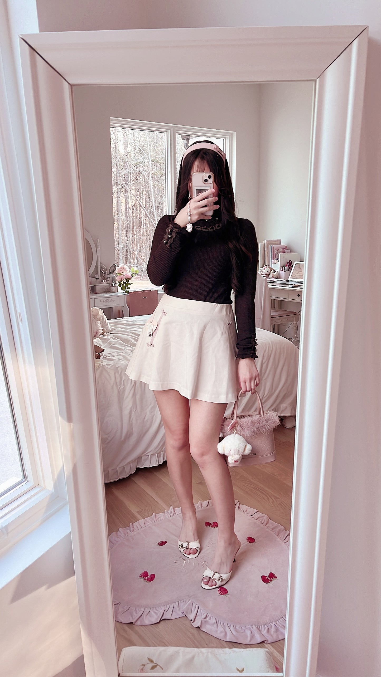 axes femme soft brown turtleneck