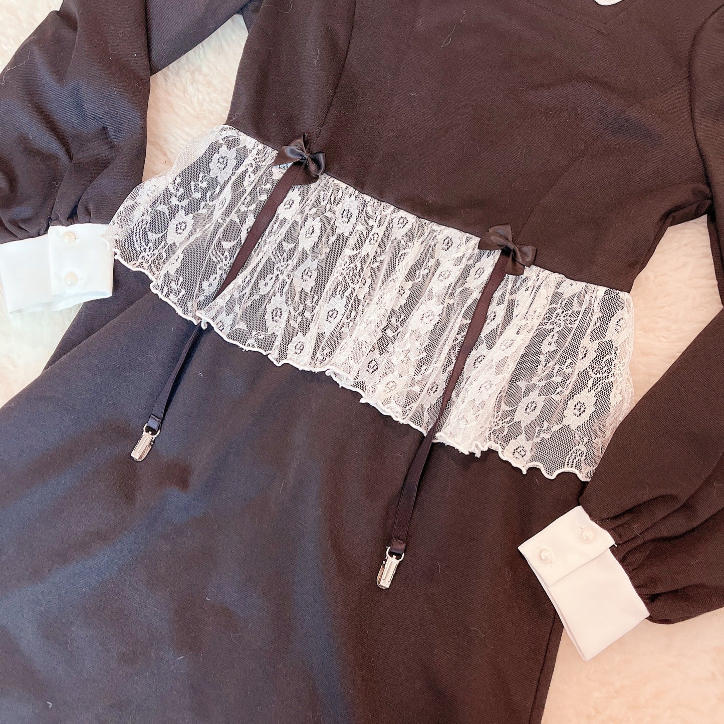ank rouge maid style peplum dress