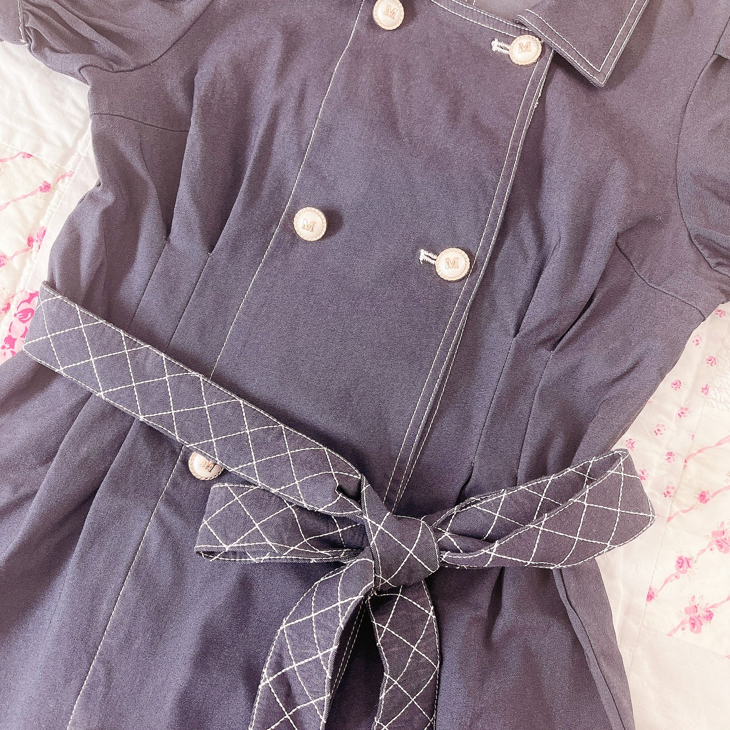michellMacaron denim-style dress