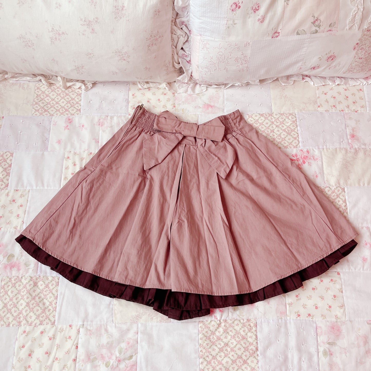 axes femme mauve choco skirt