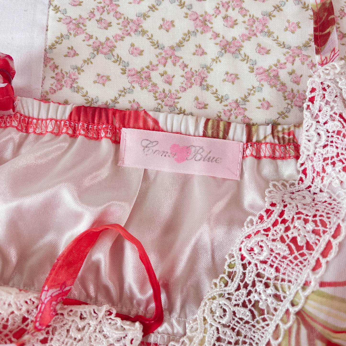 red summer hibiscus cami dress