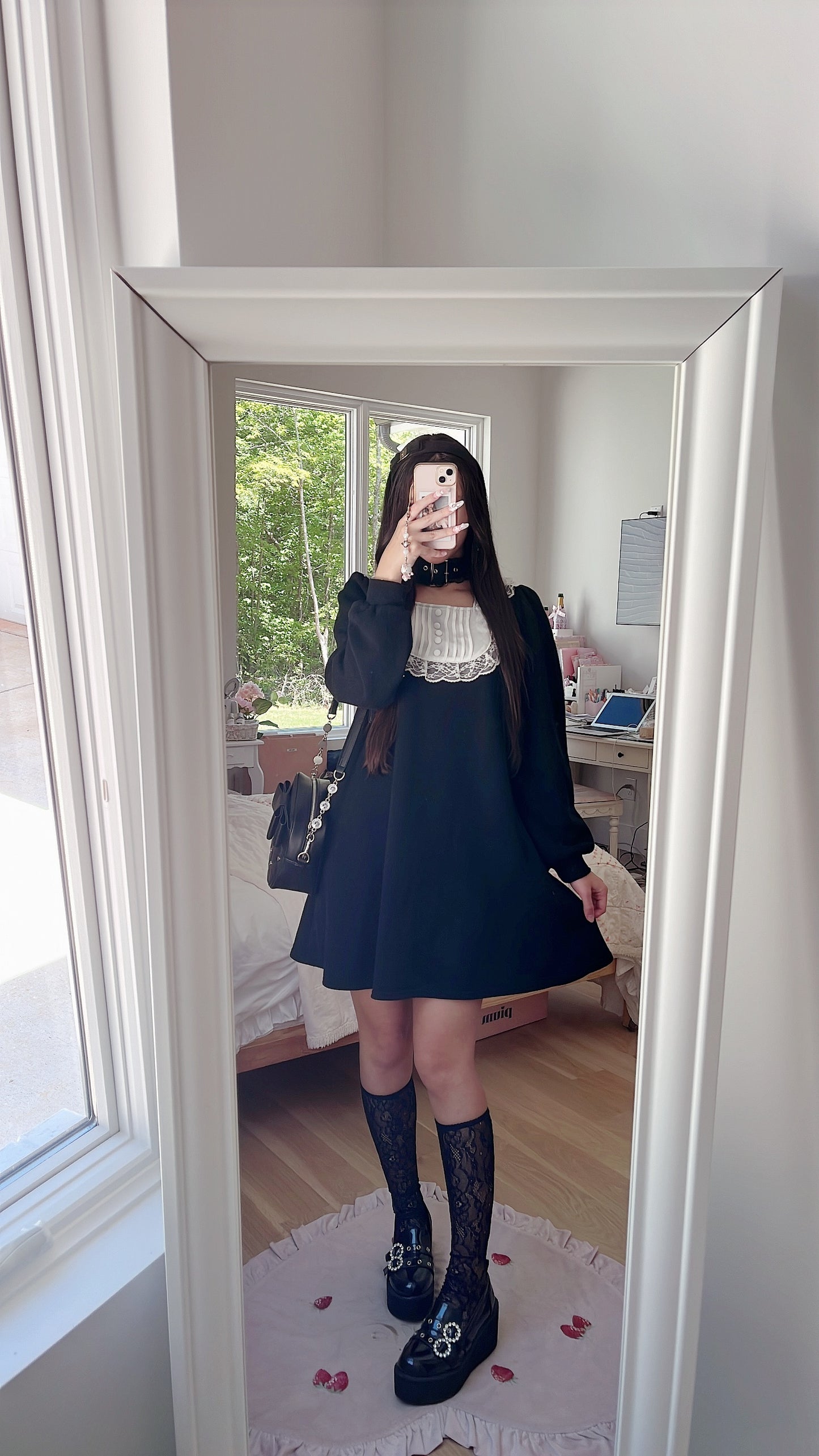 ank rouge maid sweater dress