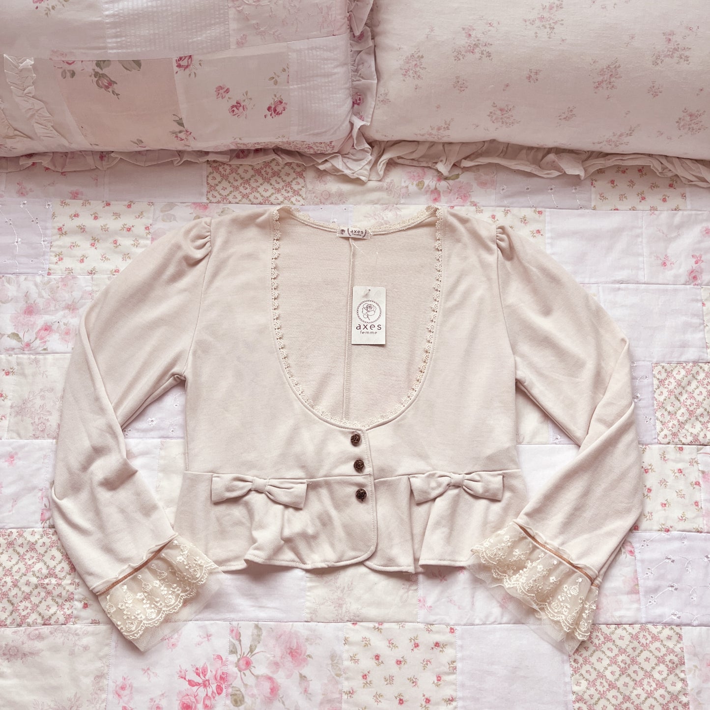 beige peplum bolero