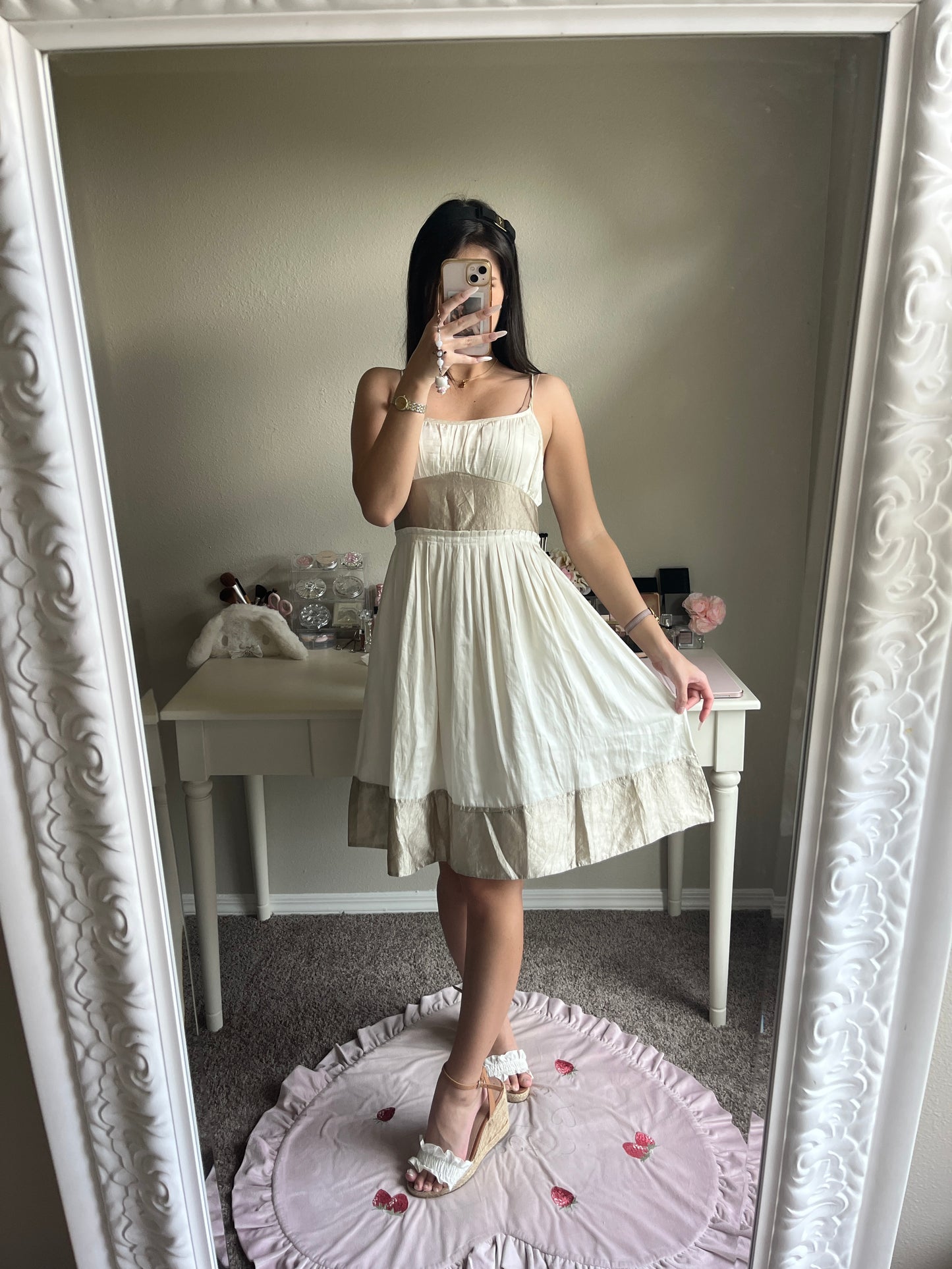 jill stuart cream princess dress