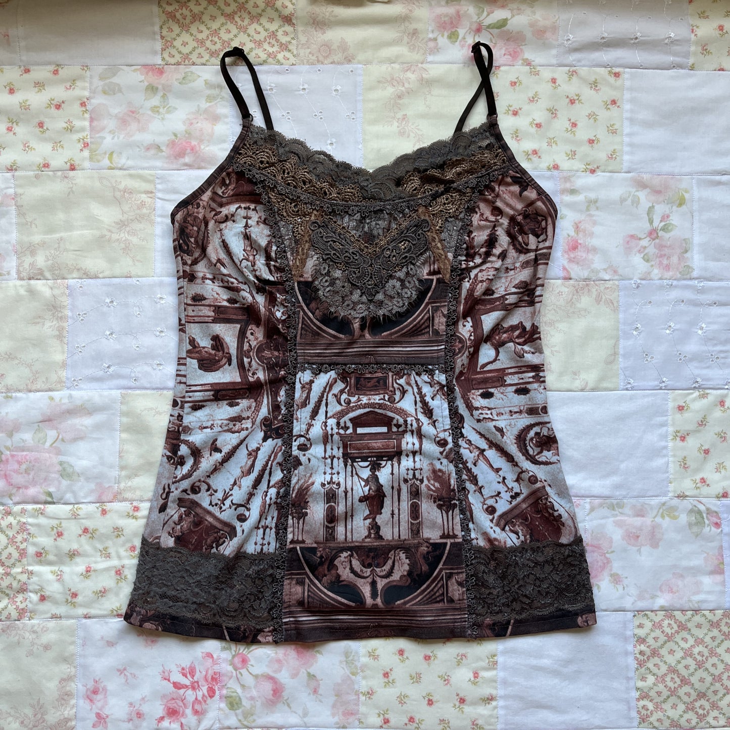 ozz angelo mural motif camisole
