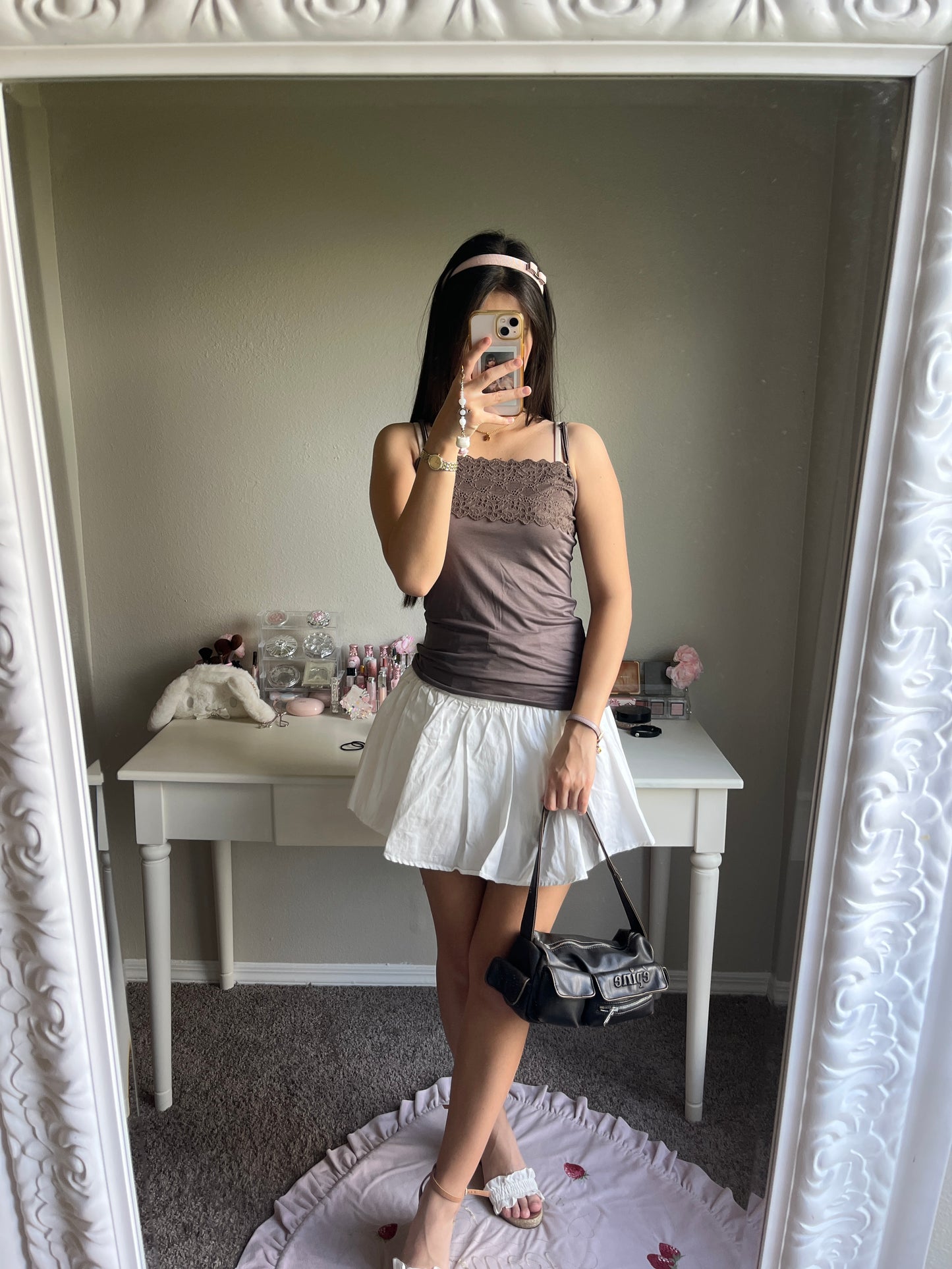 charcoal brown camisole