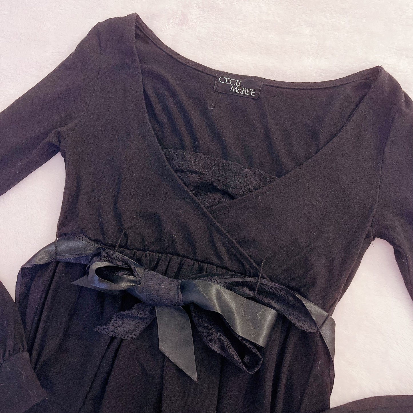 cecil mcbee wrap style dress