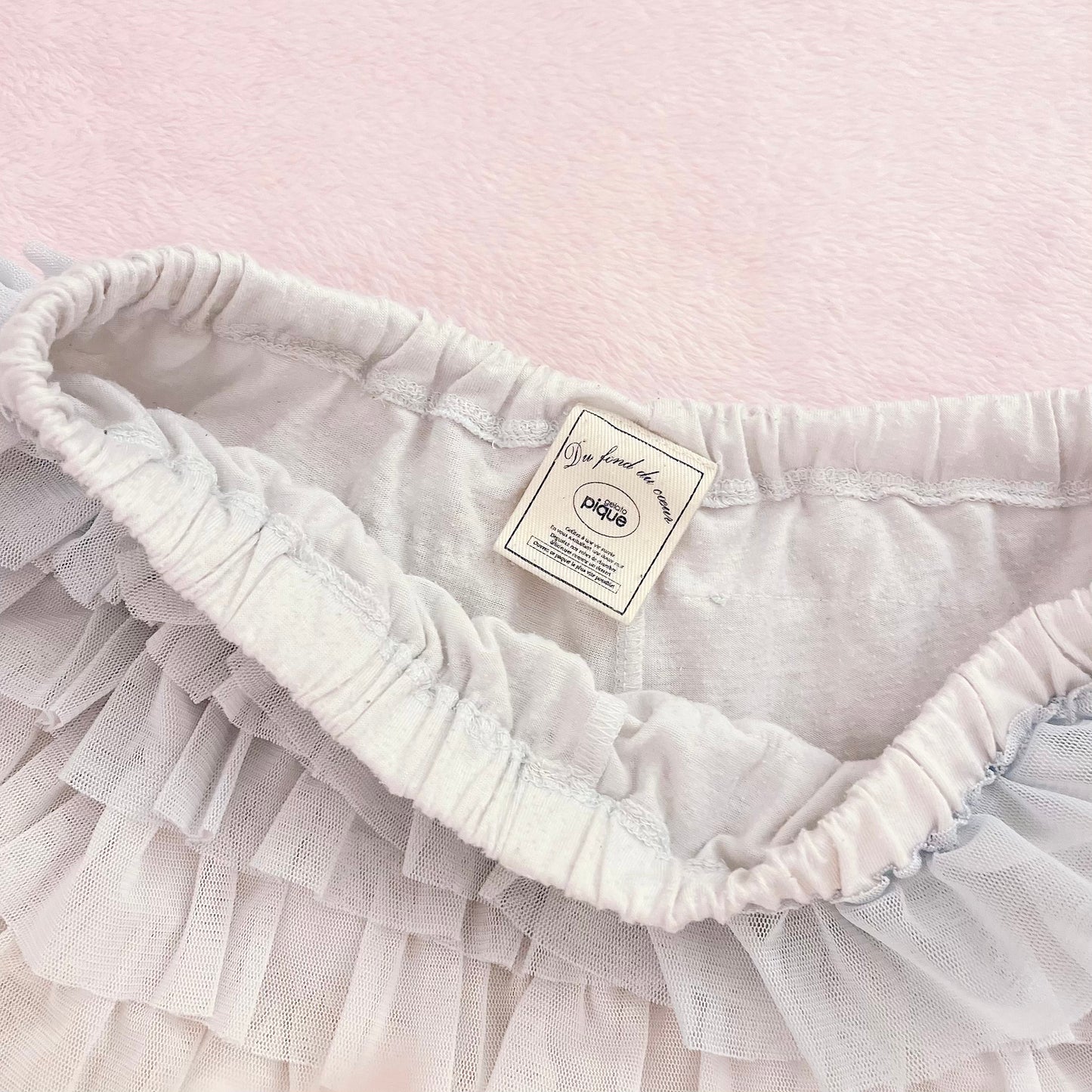 blue ruffle bloomers