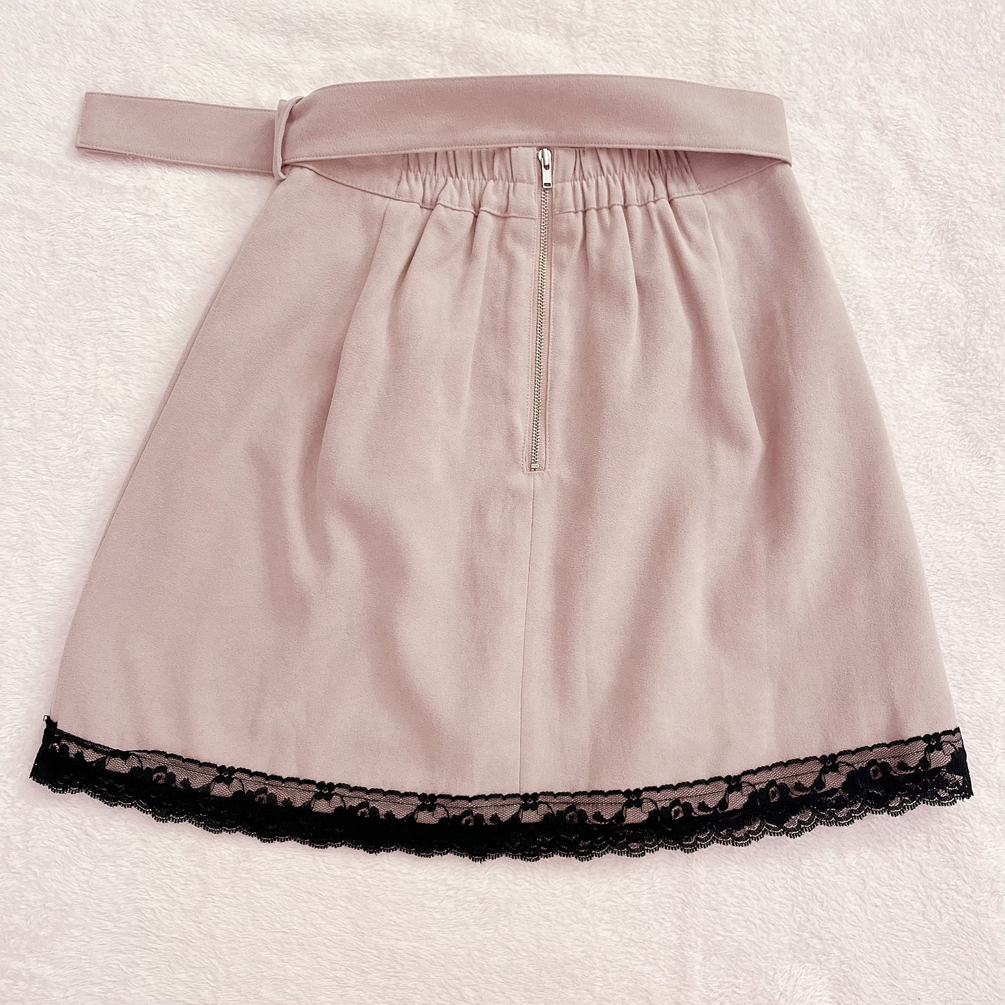 ank rouge mauve belted skirt