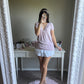 lavender mauve vneck knit
