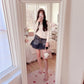 burberry blue label denim mini skirt