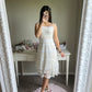 white gothic tulle dress