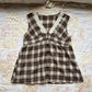 brown plaid tank top