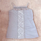 axes femme baby blue lace up cami