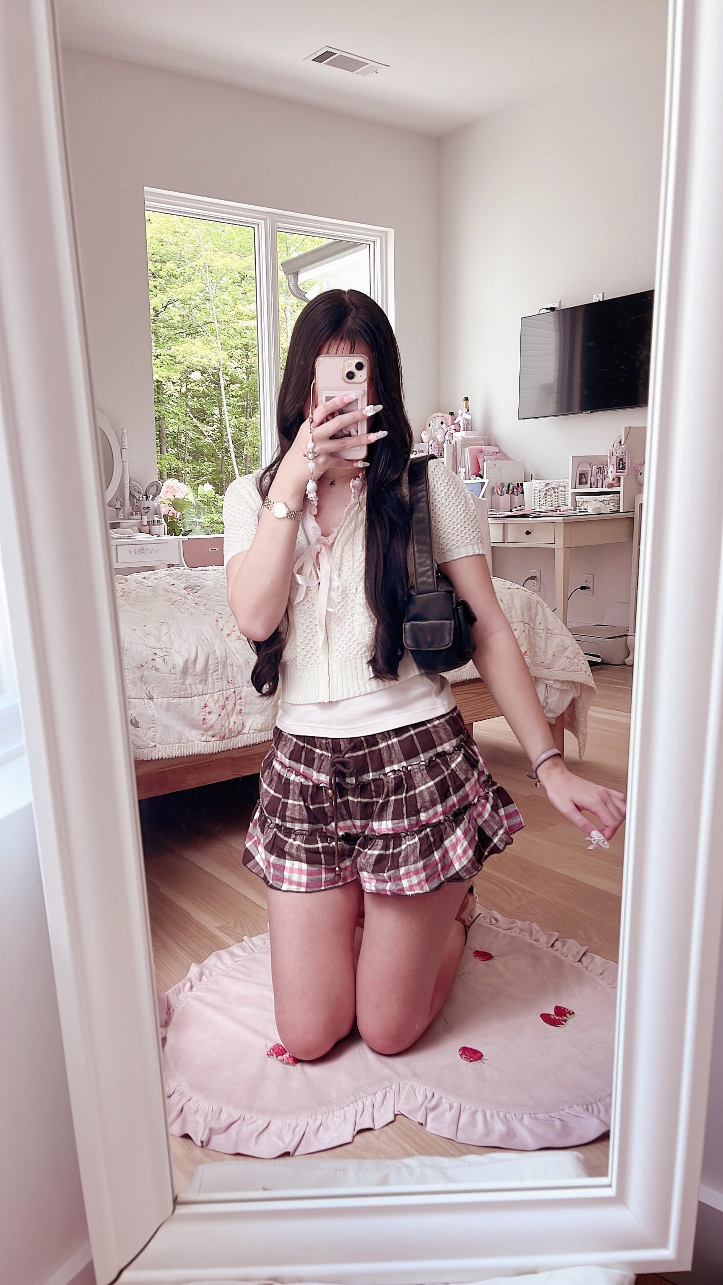 liz lisa plaid shorts