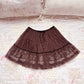 axes femme brown tulle tiered skirt