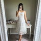 white gothic tulle dress