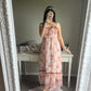 pink rosy maxi dress