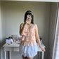 salmon pink tiered cami