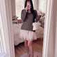 cozy gray knit sweater