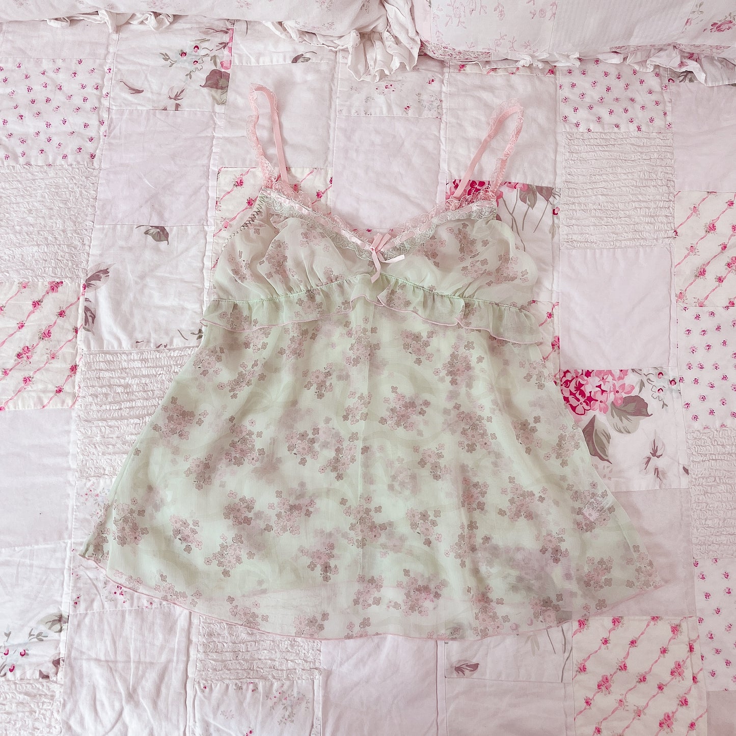 risa magli green floral babydoll