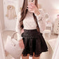 Pium brocade miniskirt