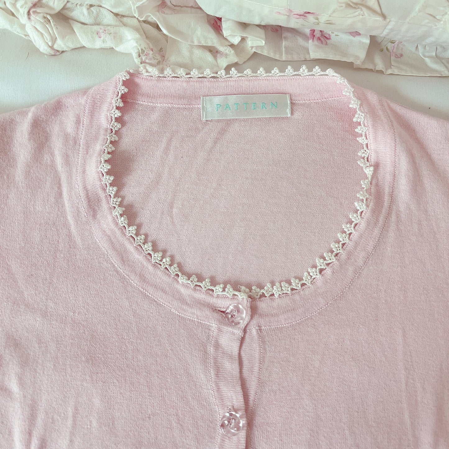 bubblegum pink cardigan